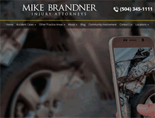 Tablet Screenshot of brandnerlawfirm.com